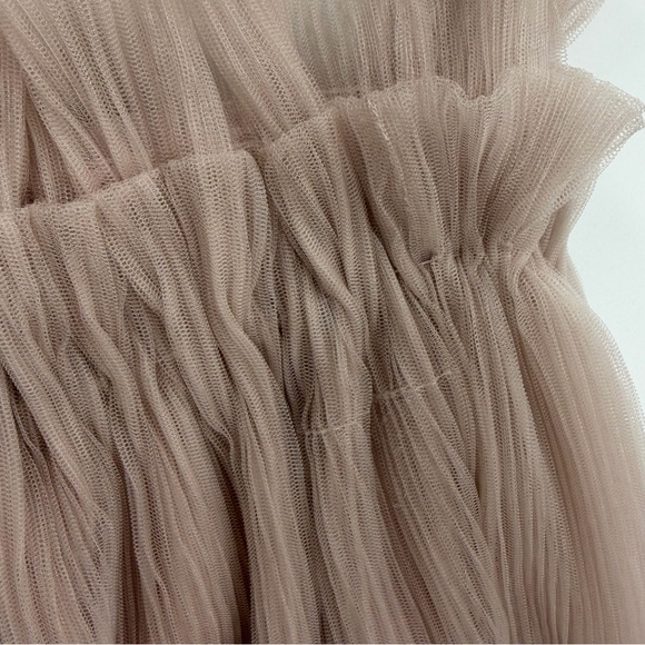 NWT HYACINTH HOUSE blush tulle top pink sz XS flaws strapless - Picture 6 of 10
